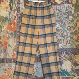 Aritzia Effortless Pant - Plaid Wool